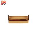 DS Triangle Wood Mosaic Rotating Wooden Display Pen Box For Gift